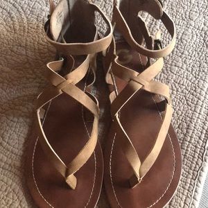 Tan sandals